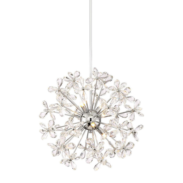 Zeev Lighting CD10207-8-CH Eight Light Chandelier, Chrome