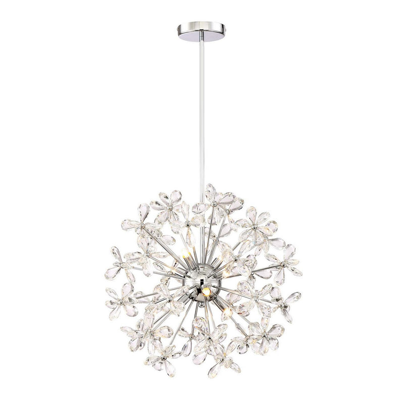 Zeev Lighting CD10207-8-CH Eight Light Chandelier, Chrome