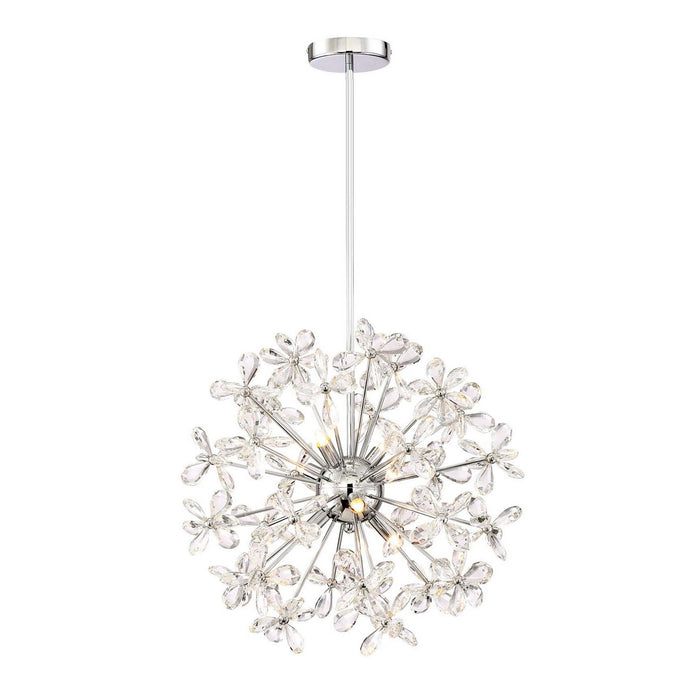 Zeev Lighting CD10207-8-CH Eight Light Chandelier, Chrome
