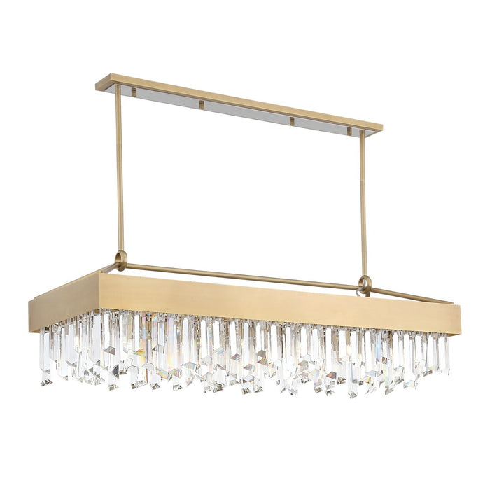 Zeev Lighting CD10239-12-AGB 12 Light Chandelier, Aged Brass