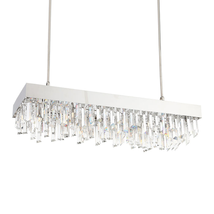 Zeev Lighting CD10240-12-PN 12 Light Chandelier, Polished Nickel