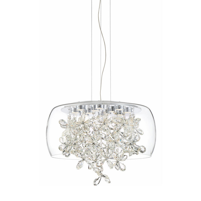 Zeev Lighting CD10245-LED-CH LED Chandelier, Chrome