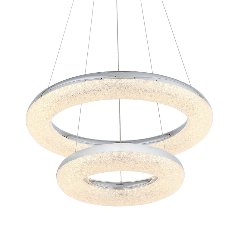 Zeev Lighting CD10249-LED-CH LED Chandelier, Chrome