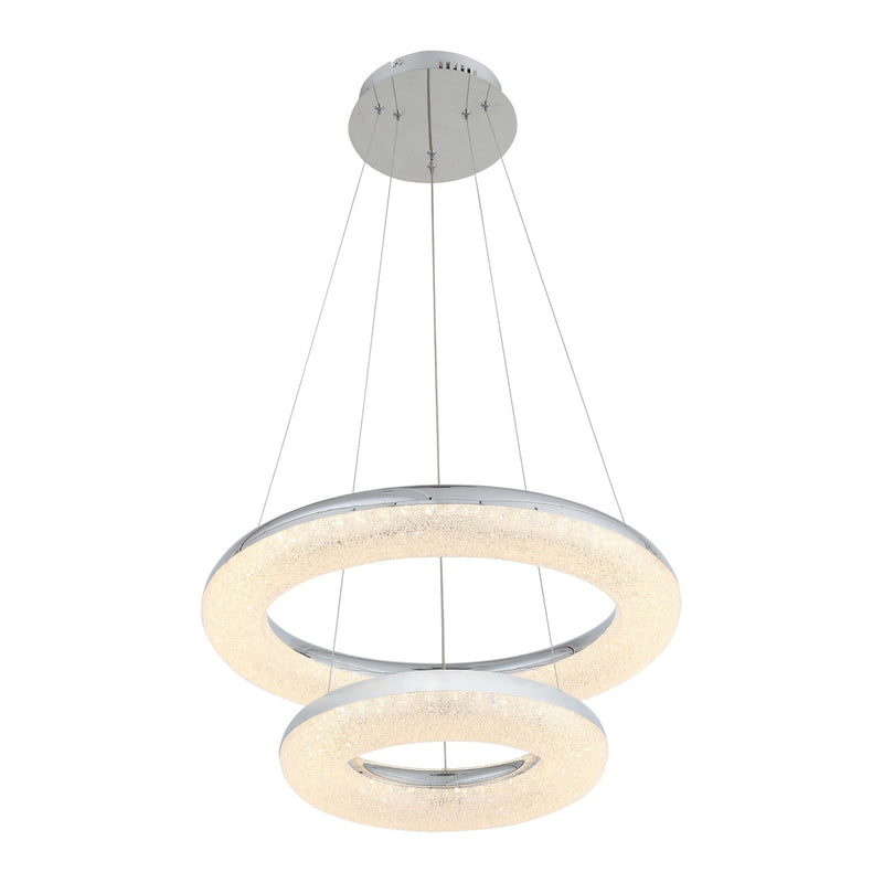 Zeev Lighting CD10249-LED-CH LED Chandelier, Chrome