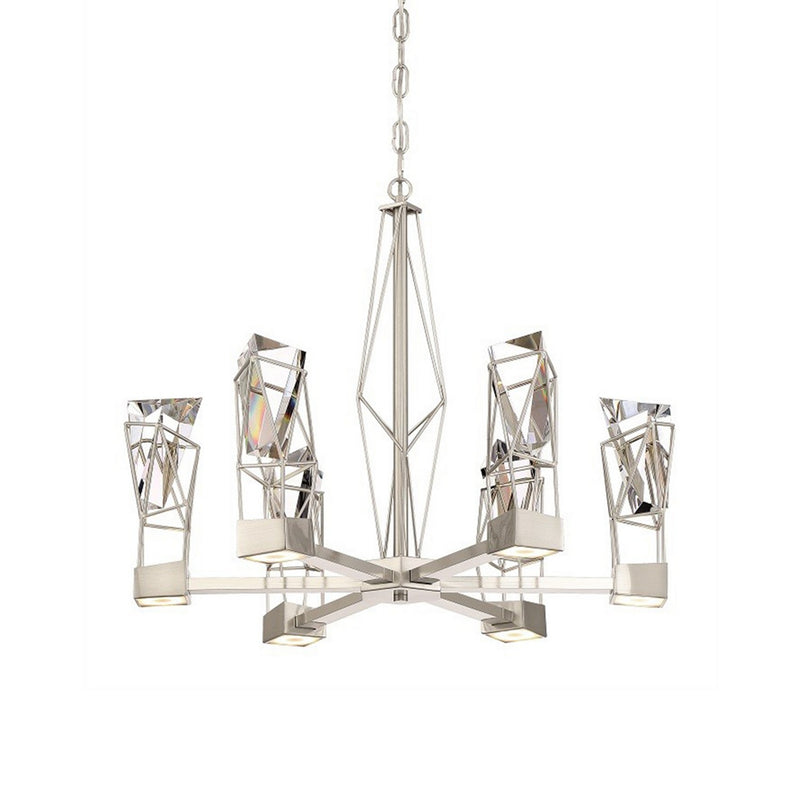 Zeev Lighting CD10253-LED-SN LED Chandelier, Satin Nickel