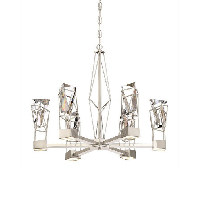 Zeev Lighting CD10253-LED-SN LED Chandelier, Satin Nickel