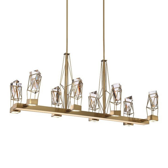 Zeev Lighting CD10254-LED-AGB LED Chandelier, Aged Brass