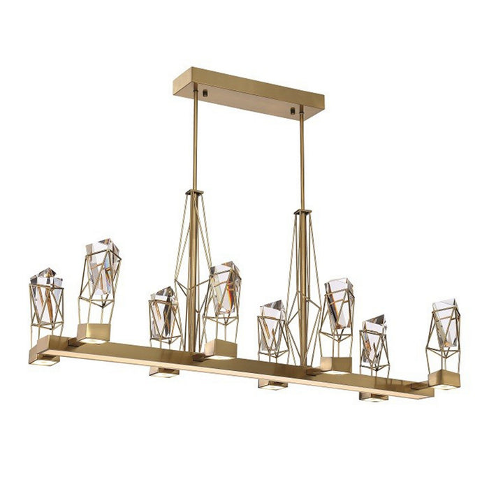 Zeev Lighting CD10254-LED-AGB LED Chandelier, Aged Brass