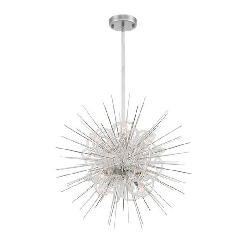 Zeev Lighting CD10267-8-PN Eight Light Chandelier, Polished Nickel