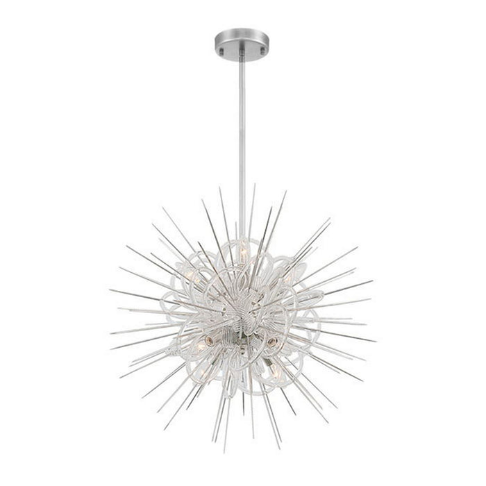 Zeev Lighting CD10267-8-PN Eight Light Chandelier, Polished Nickel