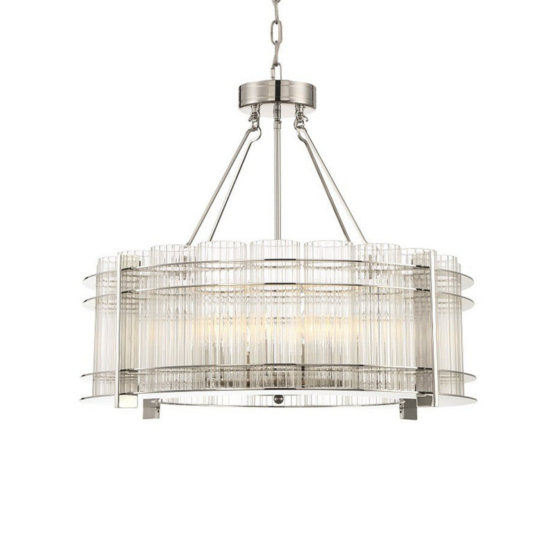 Zeev Lighting CD10285-10-PN Ten Light Chandelier, Polished Nickel