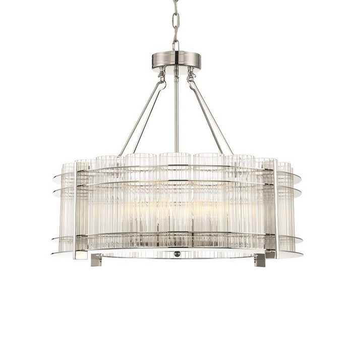 Zeev Lighting CD10285-10-PN Ten Light Chandelier, Polished Nickel