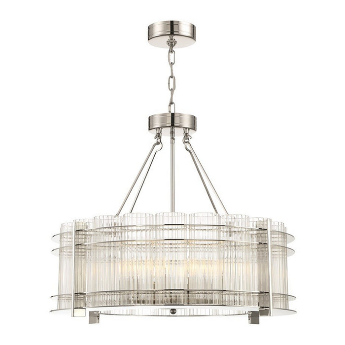 Zeev Lighting CD10285-10-PN Ten Light Chandelier, Polished Nickel