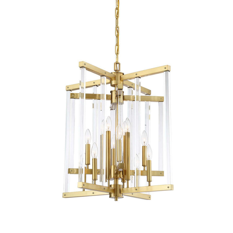 Zeev Lighting CD10294-12-PB 12 Light Chandelier, Polished Brass