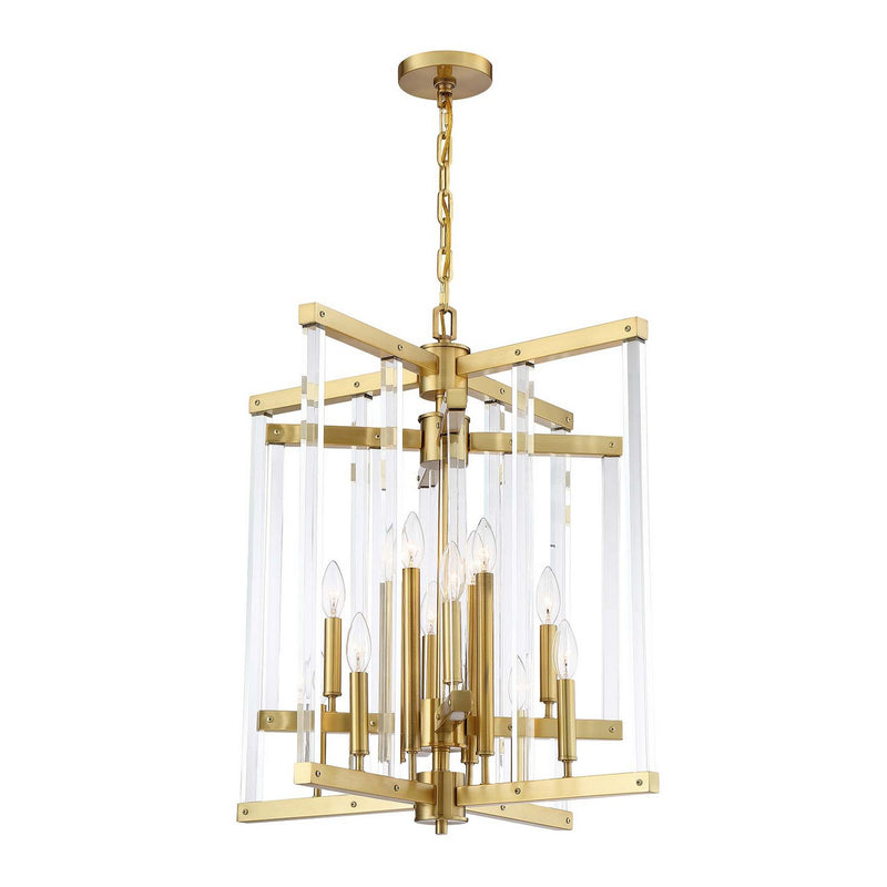 Zeev Lighting CD10294-12-PB 12 Light Chandelier, Polished Brass