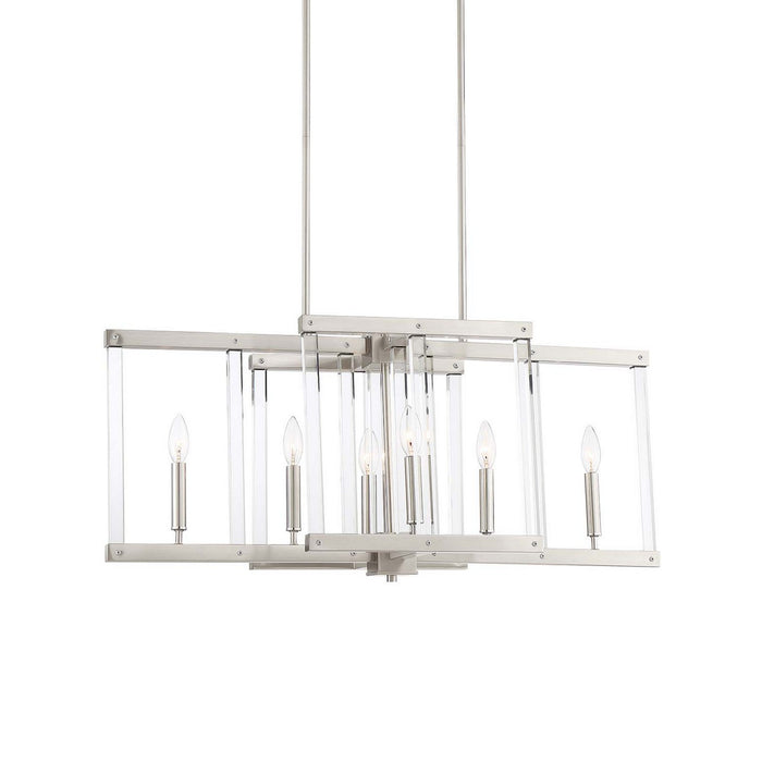 Zeev Lighting CD10295-6-PN Six Light Chandelier, Polished Nickel
