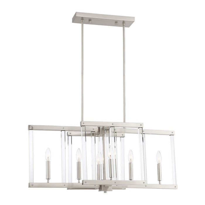 Zeev Lighting CD10295-6-PN Six Light Chandelier, Polished Nickel