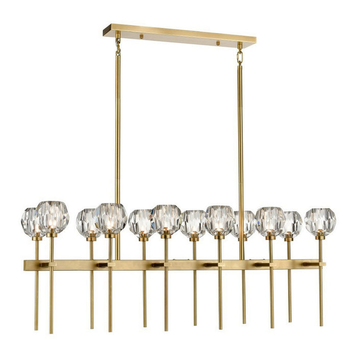 Zeev Lighting CD10303-12-AGB 12 Light Chandelier, Aged Brass