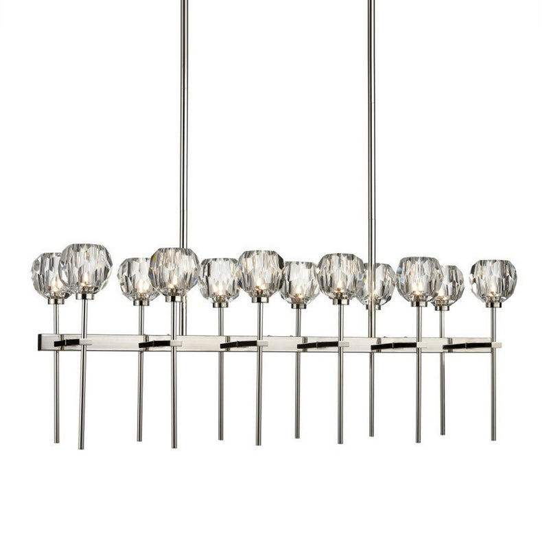 Zeev Lighting CD10304-12-PN 12 Light Chandelier, Polished Nickel