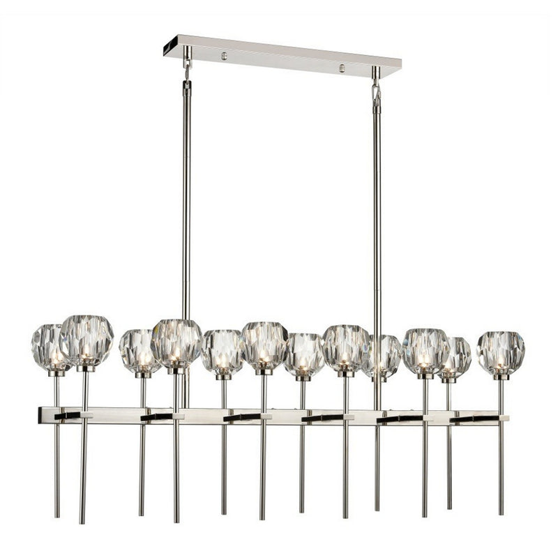 Zeev Lighting CD10304-12-PN 12 Light Chandelier, Polished Nickel