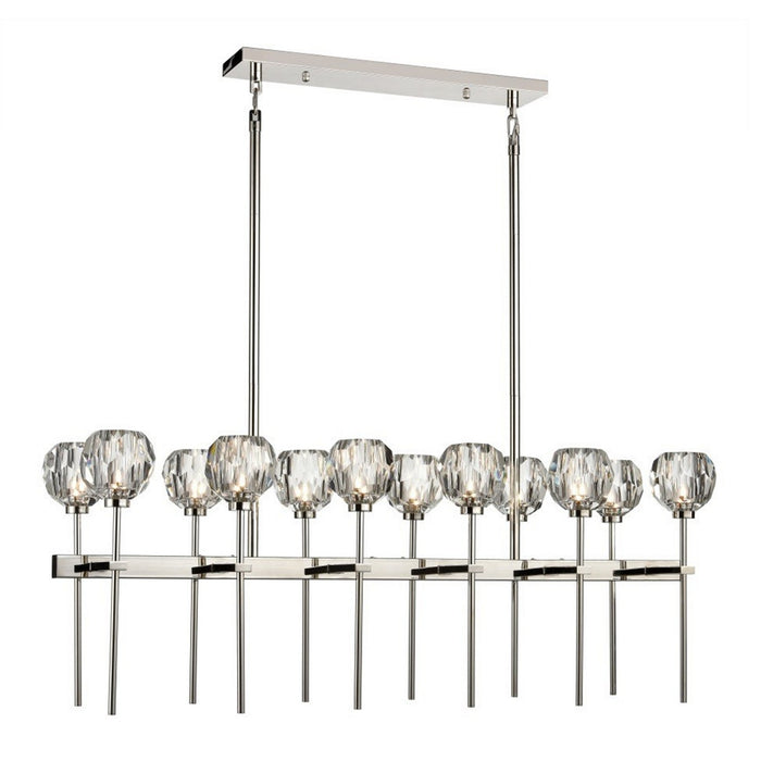Zeev Lighting CD10304-12-PN 12 Light Chandelier, Polished Nickel