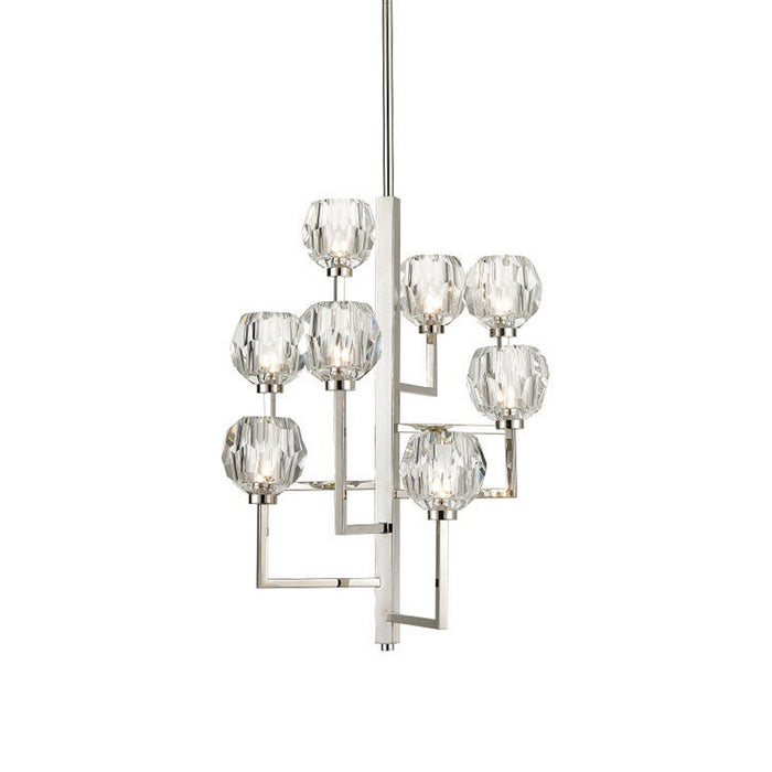 Zeev Lighting CD10306-8-PN Eight Light Chandelier, Polished Nickel