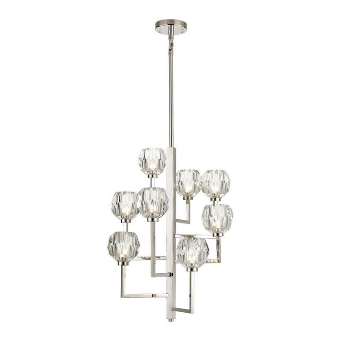Zeev Lighting CD10306-8-PN Eight Light Chandelier, Polished Nickel