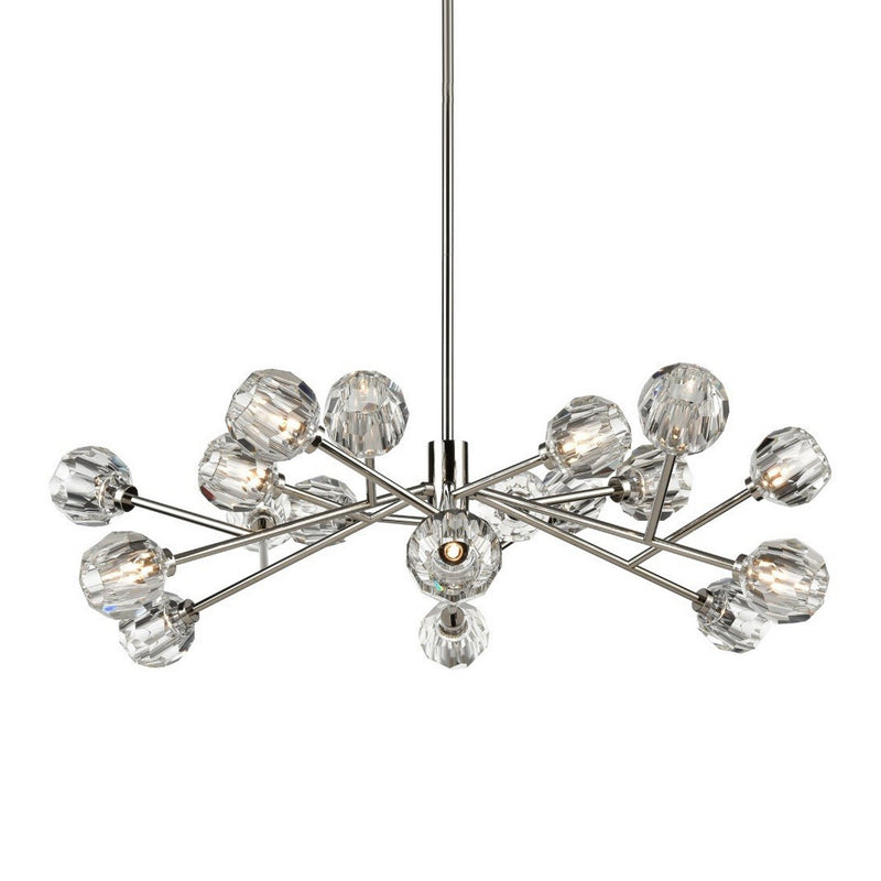 Zeev Lighting CD10308-18-PN 18 Light Chandelier, Polished Nickel