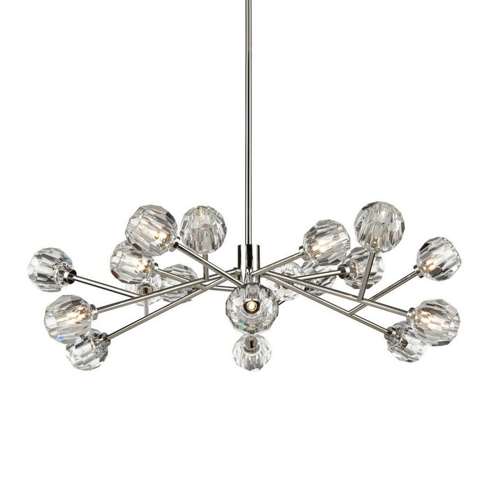 Zeev Lighting CD10308-18-PN 18 Light Chandelier, Polished Nickel