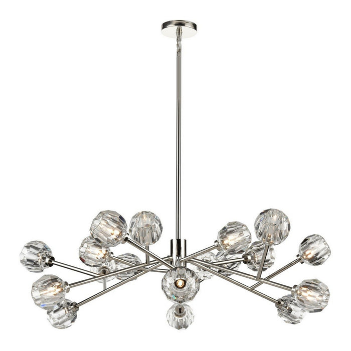 Zeev Lighting CD10308-18-PN 18 Light Chandelier, Polished Nickel