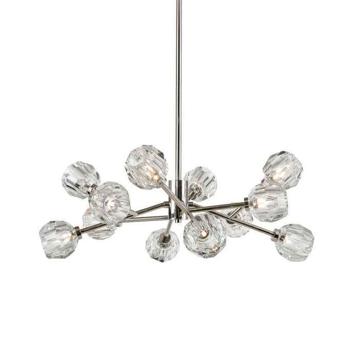 Zeev Lighting CD10310-12-PN 12 Light Chandelier, Polished Nickel