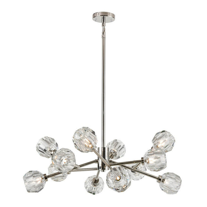 Zeev Lighting CD10310-12-PN 12 Light Chandelier, Polished Nickel