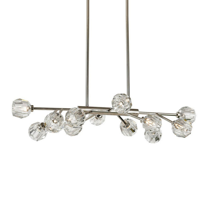 Zeev Lighting CD10312-12-PN 12 Light Chandelier, Polished Nickel