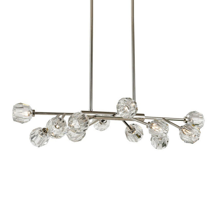 Zeev Lighting CD10312-12-PN 12 Light Chandelier, Polished Nickel