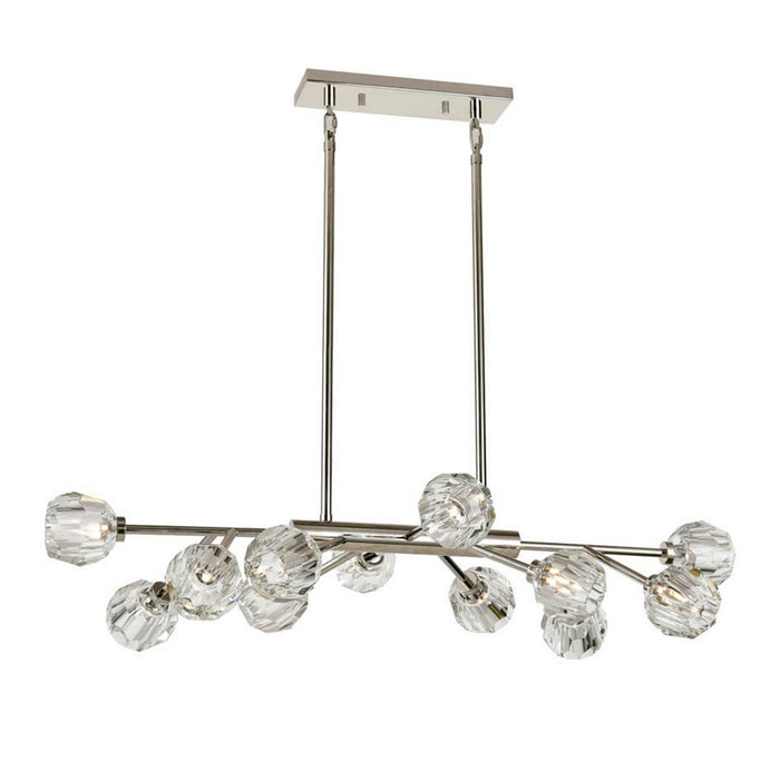 Zeev Lighting CD10312-12-PN 12 Light Chandelier, Polished Nickel