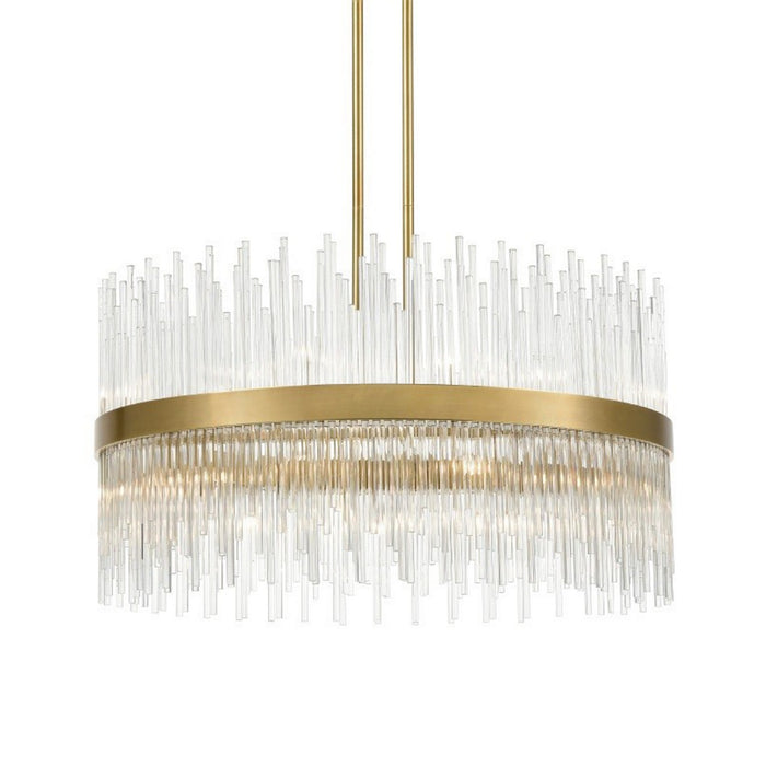Zeev Lighting CD10313-22-AGB 22 Light Chandelier, Aged Brass