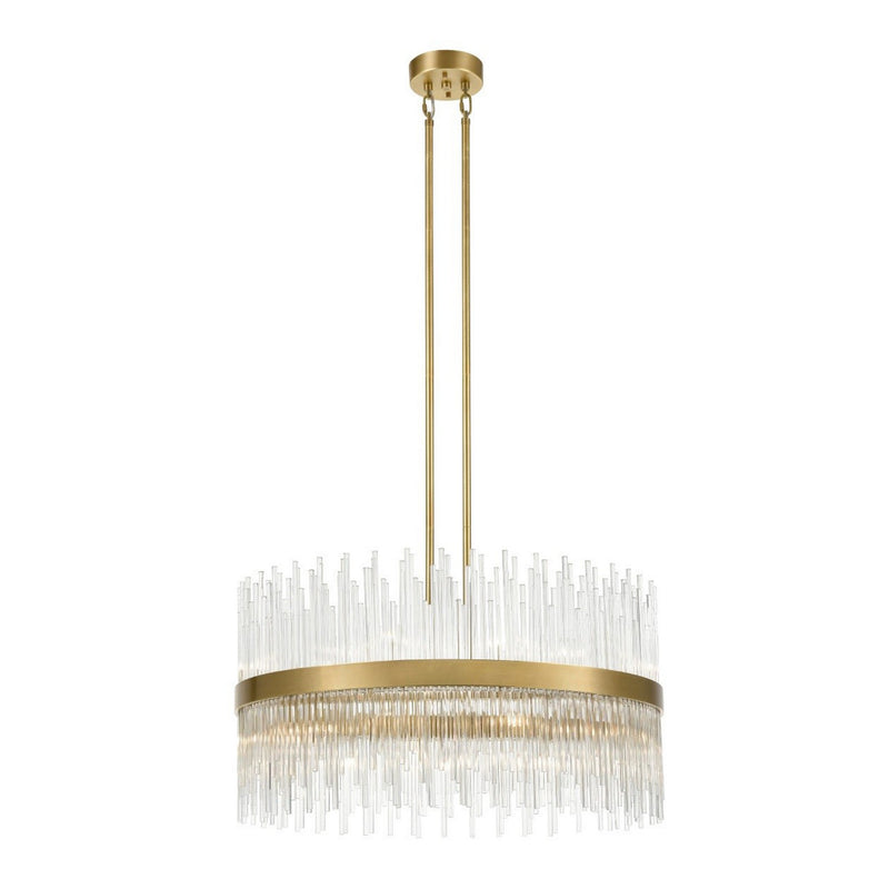Zeev Lighting CD10313-22-AGB 22 Light Chandelier, Aged Brass