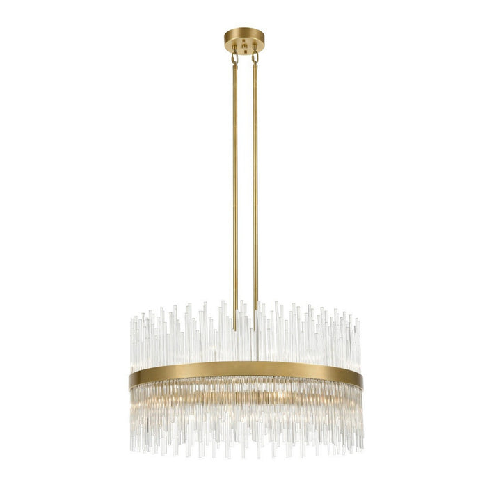 Zeev Lighting CD10313-22-AGB 22 Light Chandelier, Aged Brass