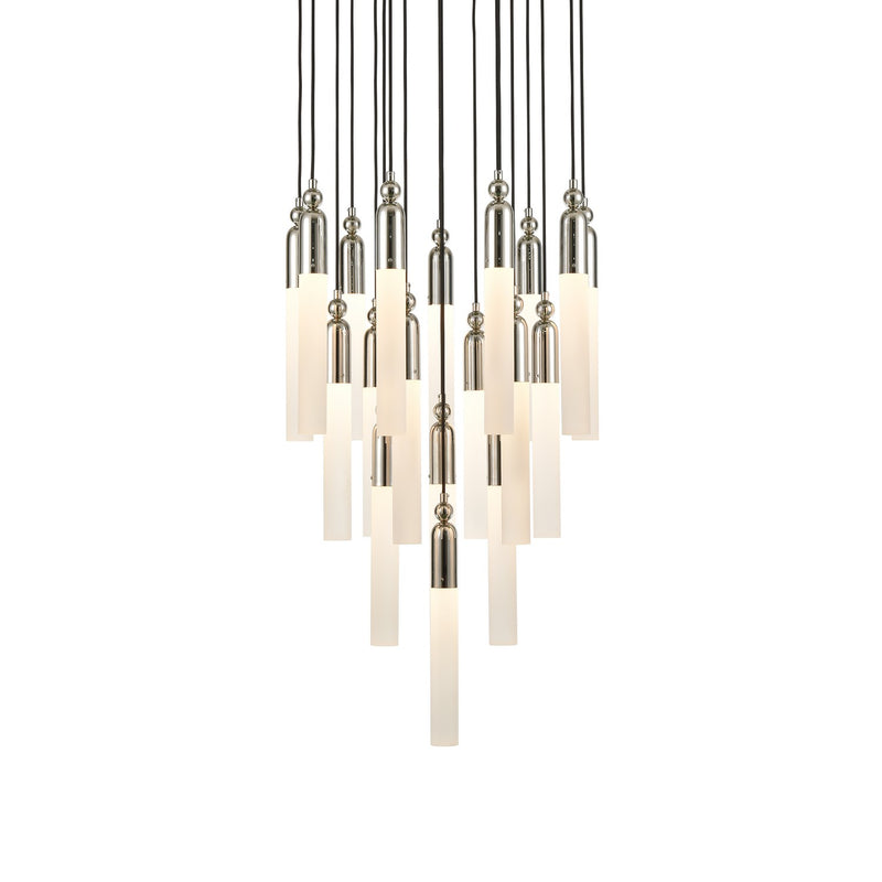 Zeev Lighting CD10321-19-PN 19 Light Chandelier, Polished Nickel
