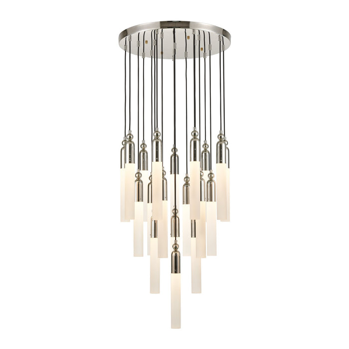 Zeev Lighting CD10321-19-PN 19 Light Chandelier, Polished Nickel