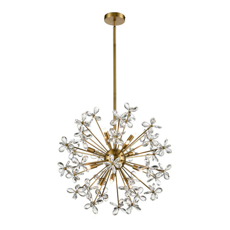 Zeev Lighting CD10336-8-AGB Eight Light Chandelier, Aged Brass