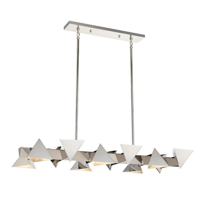 Zeev Lighting CD10341-12-PN 12 Light Chandelier, Polished Nickel