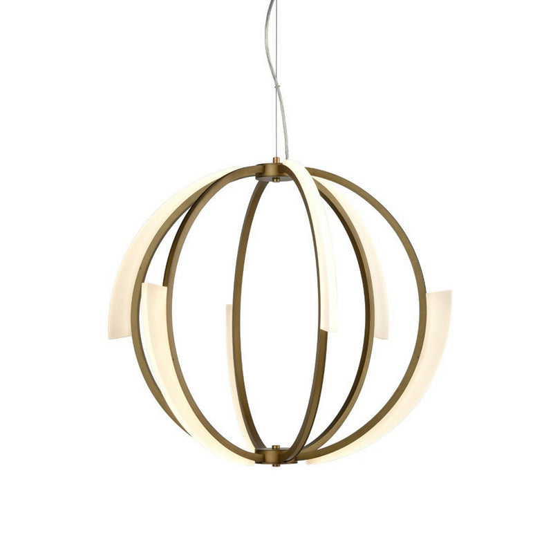 Zeev Lighting CD10350-LED-AGB LED Chandelier, Aged Brass