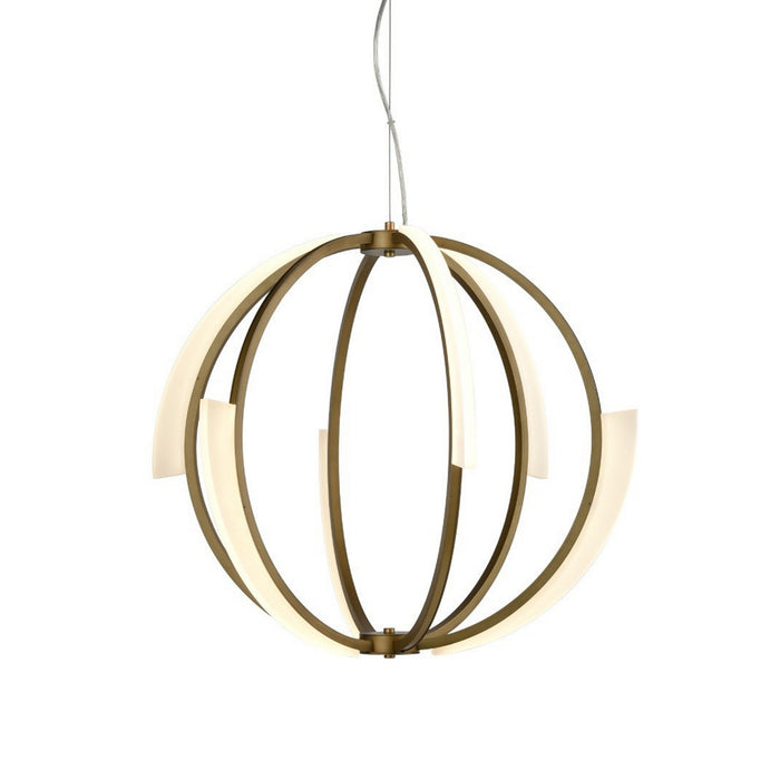Zeev Lighting CD10350-LED-AGB LED Chandelier, Aged Brass