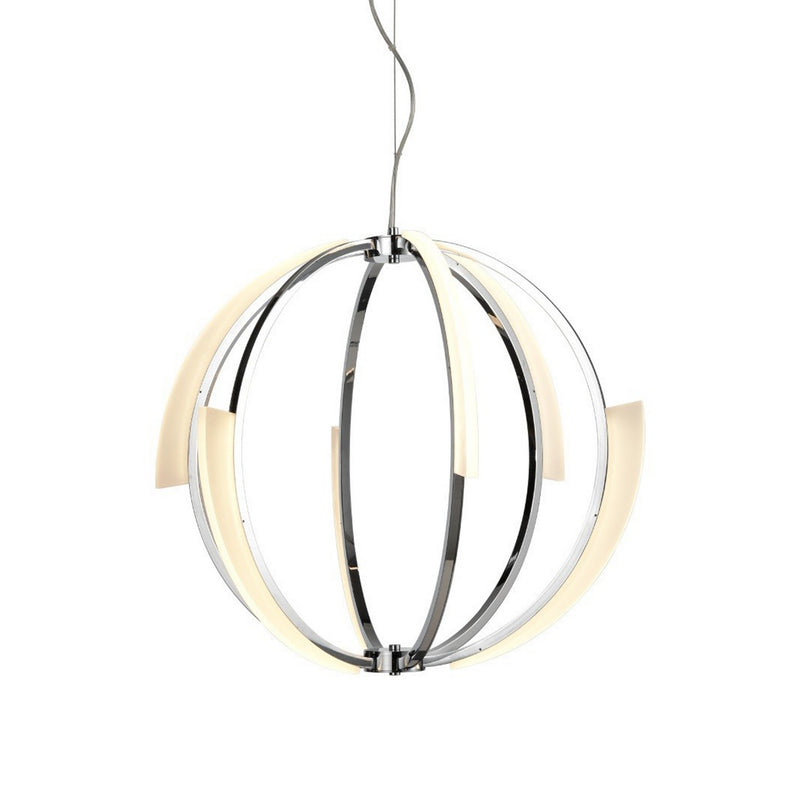 Zeev Lighting CD10351-LED-CH LED Chandelier, Chrome