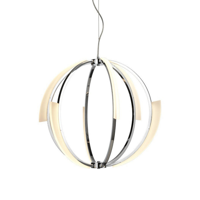 Zeev Lighting CD10351-LED-CH LED Chandelier, Chrome