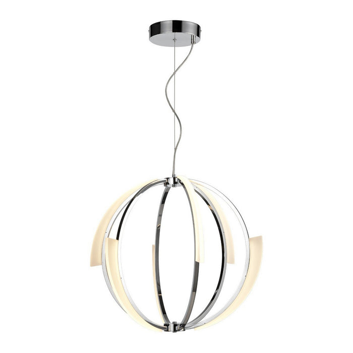 Zeev Lighting CD10351-LED-CH LED Chandelier, Chrome