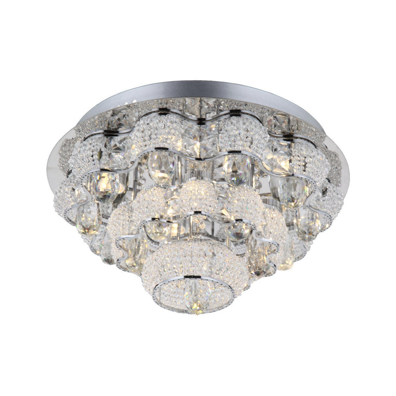 Zeev Lighting FM60027-LED-CH LED Flush Mount, Chrome