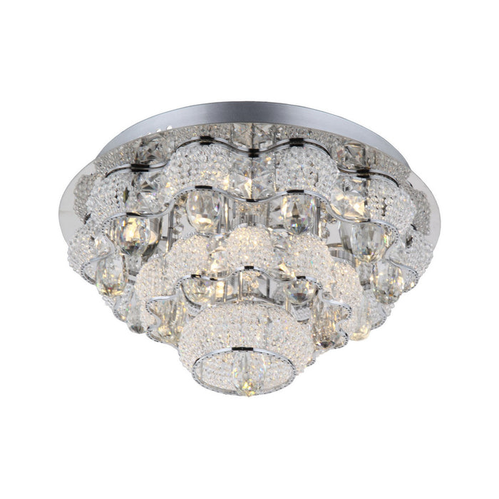 Zeev Lighting FM60027-LED-CH LED Flush Mount, Chrome