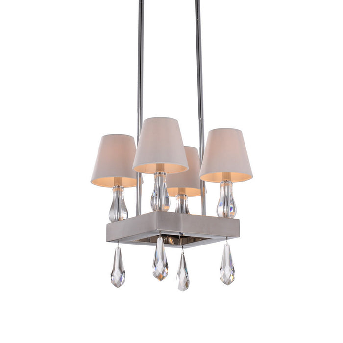 Zeev Lighting MC20011-4-CH Four Light Mini Chandelier, Chrome